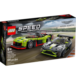 Lego Aston Martin Valkyrie AMR Pro and Aston Martin Vantage GT3