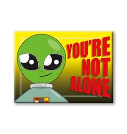 NMR Aliens - You're Not Alone Flat Magnet