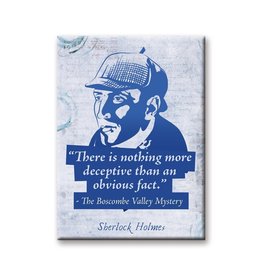 NMR Literary Greats- Sherlock Fact Flat Magnet