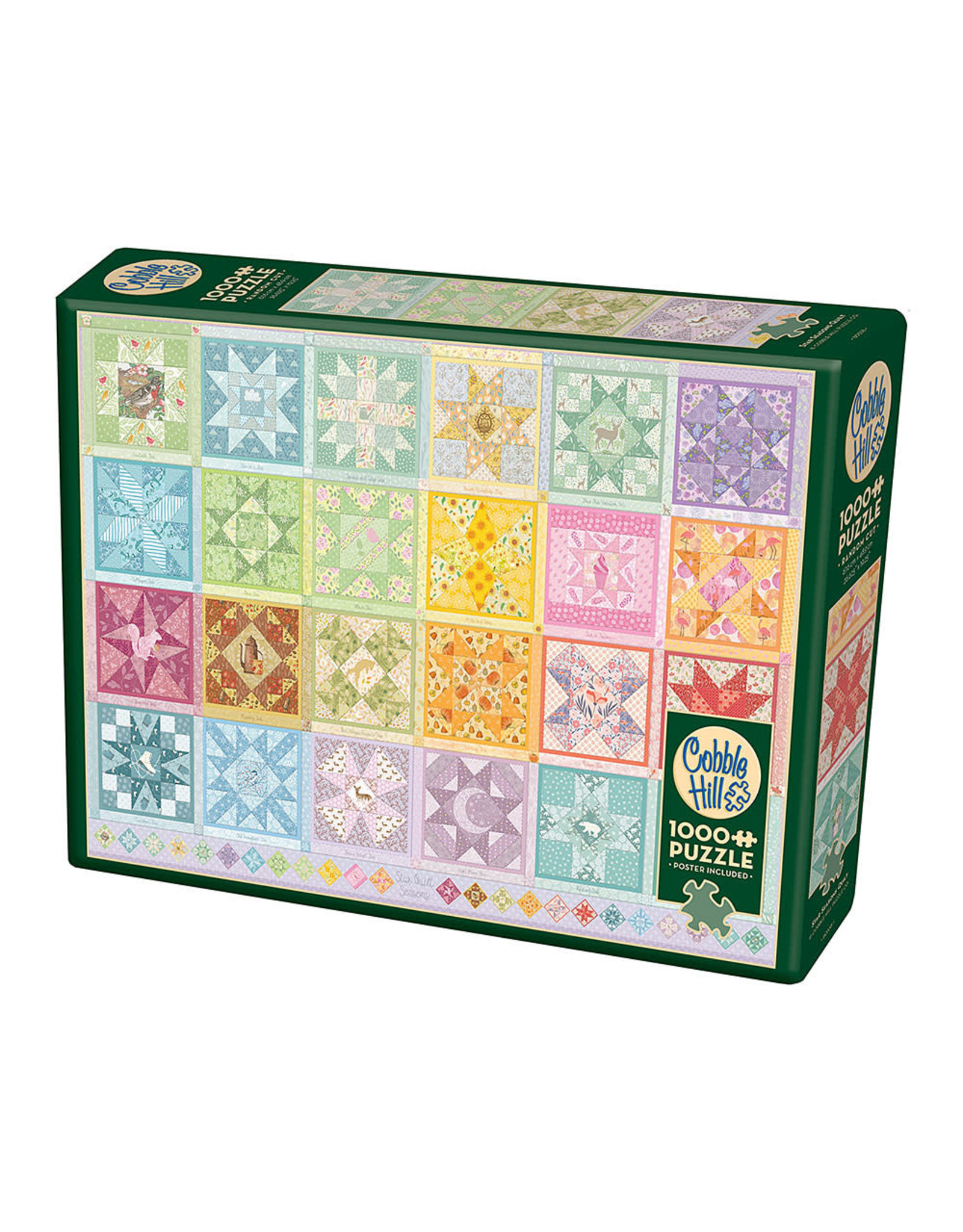 Cobble Hill Star Quilt Seasons 1000 pc