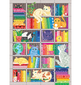 Cobble Hill Rainbow Cat Quilt 1000 pc