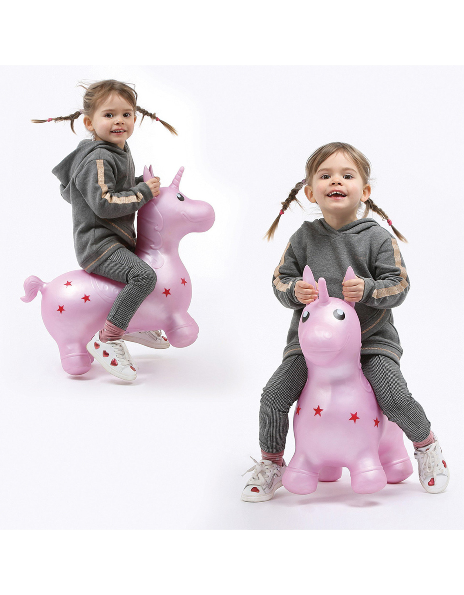 LUDI - Pink Bouncing Unicorn