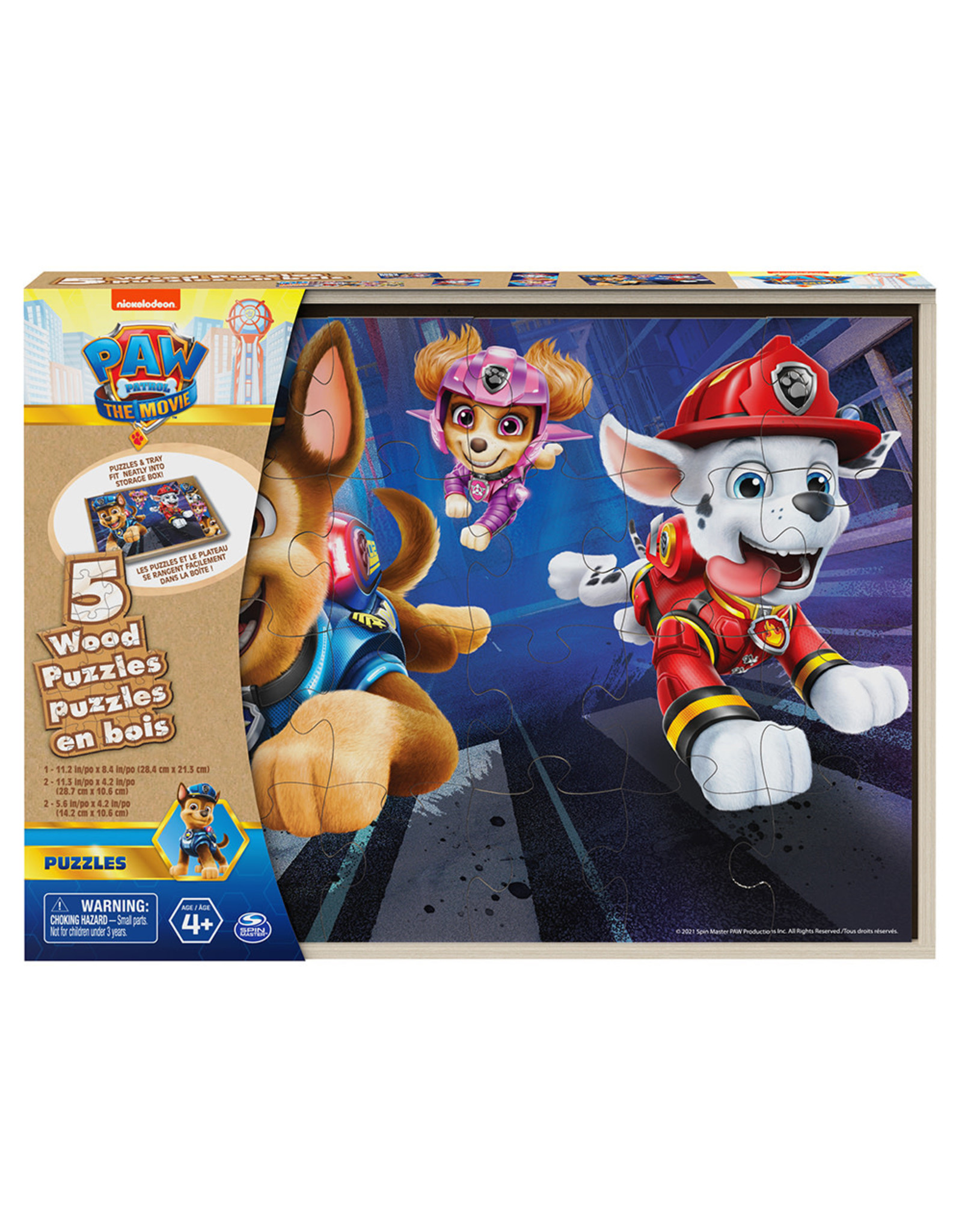 Wood Puzzle 5 in 1 - Paw Patrol