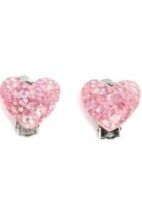 Great Pretenders Boutique Glitter Hearts Clip On Earrings