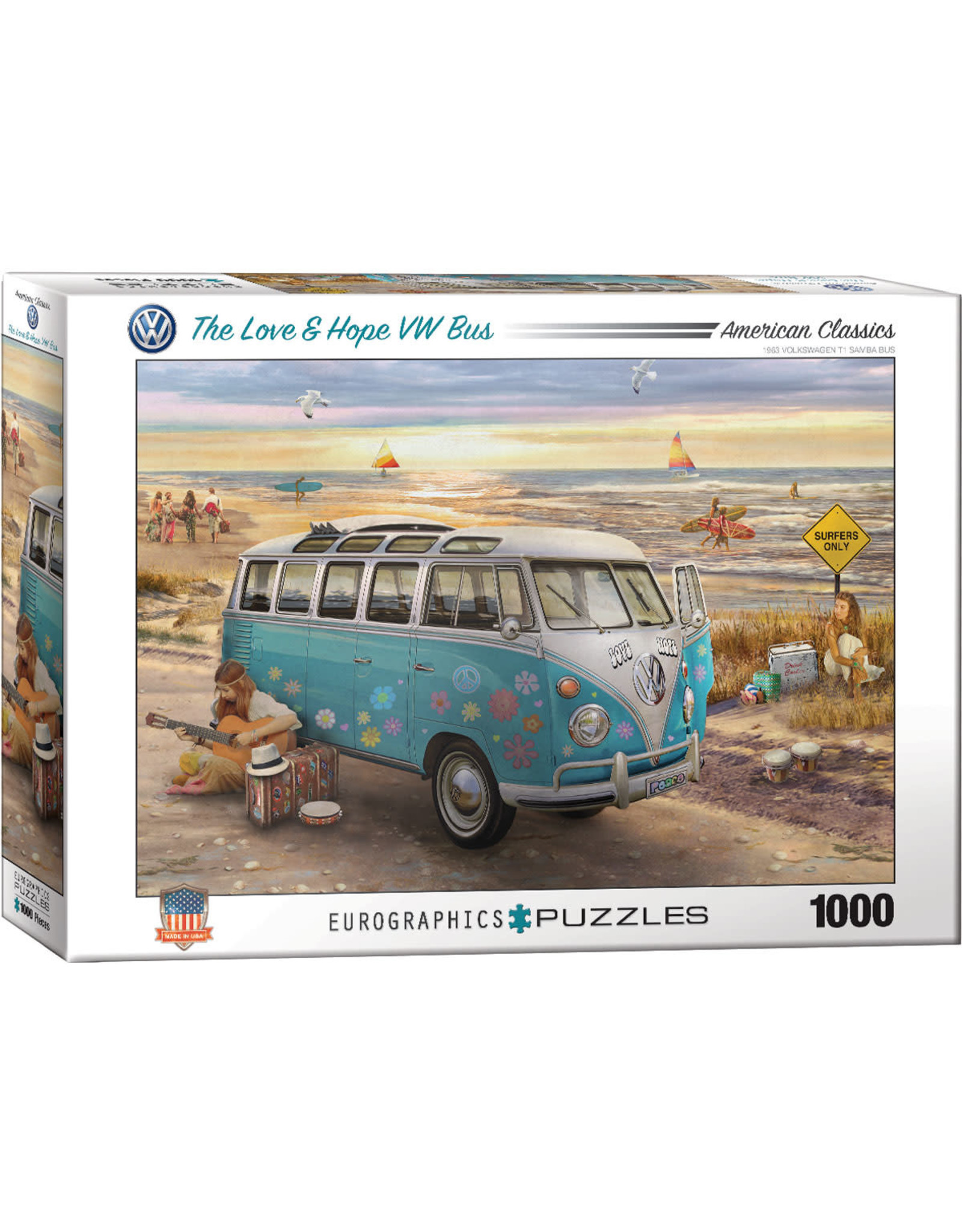 Eurographics The Love & Hope VW Bus 1000pc