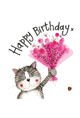 Alex Clark Art Pink Bouquet Birthday Card