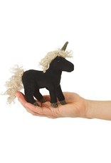 Folkmanis Folkmanis Mini Black Unicorn Finger Puppet