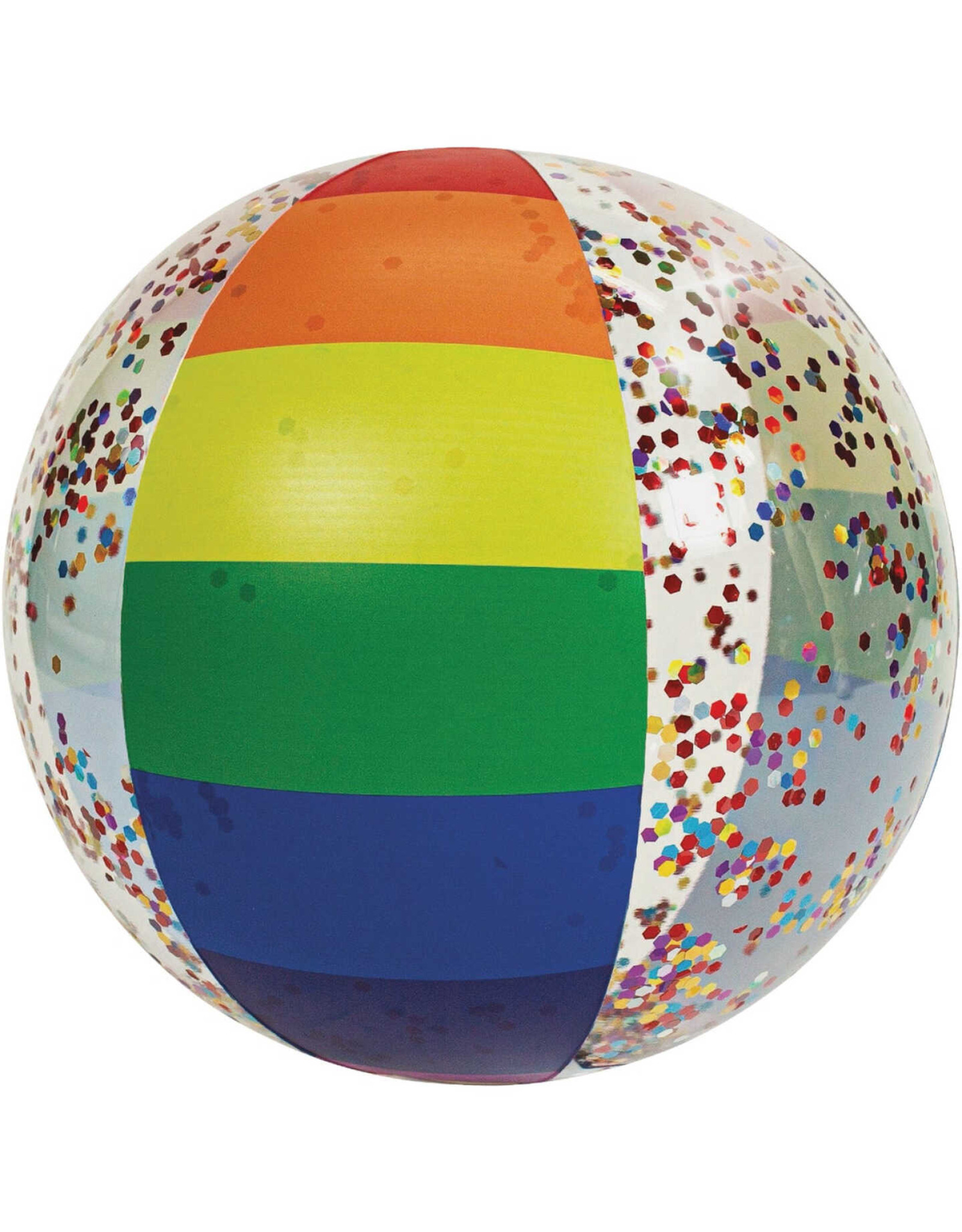 Classic Rainbow Jumbo Glitter Beach Ball