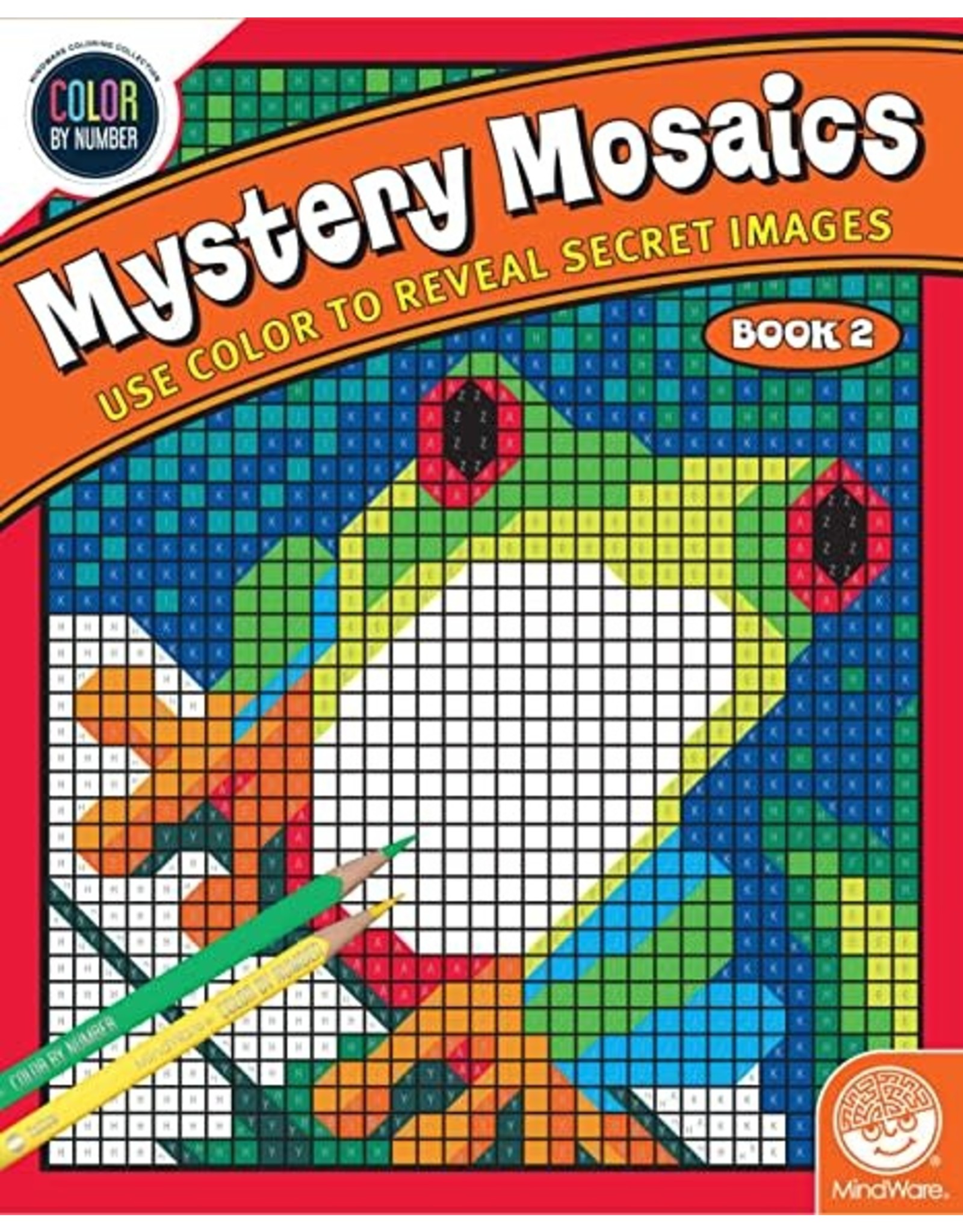 Mindware Color By Number Mystery Mosaics: Book 2