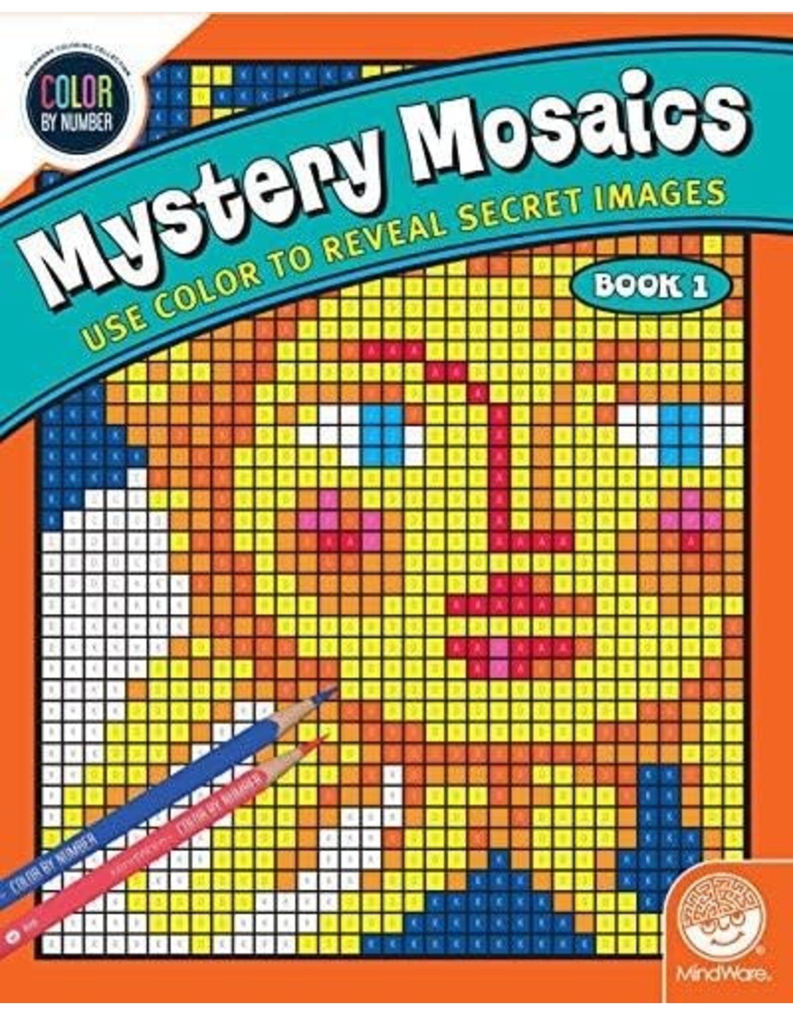 Mindware Color By Number Mystery Mosaics: Book 1