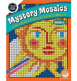Mindware Color By Number Mystery Mosaics: Book 1