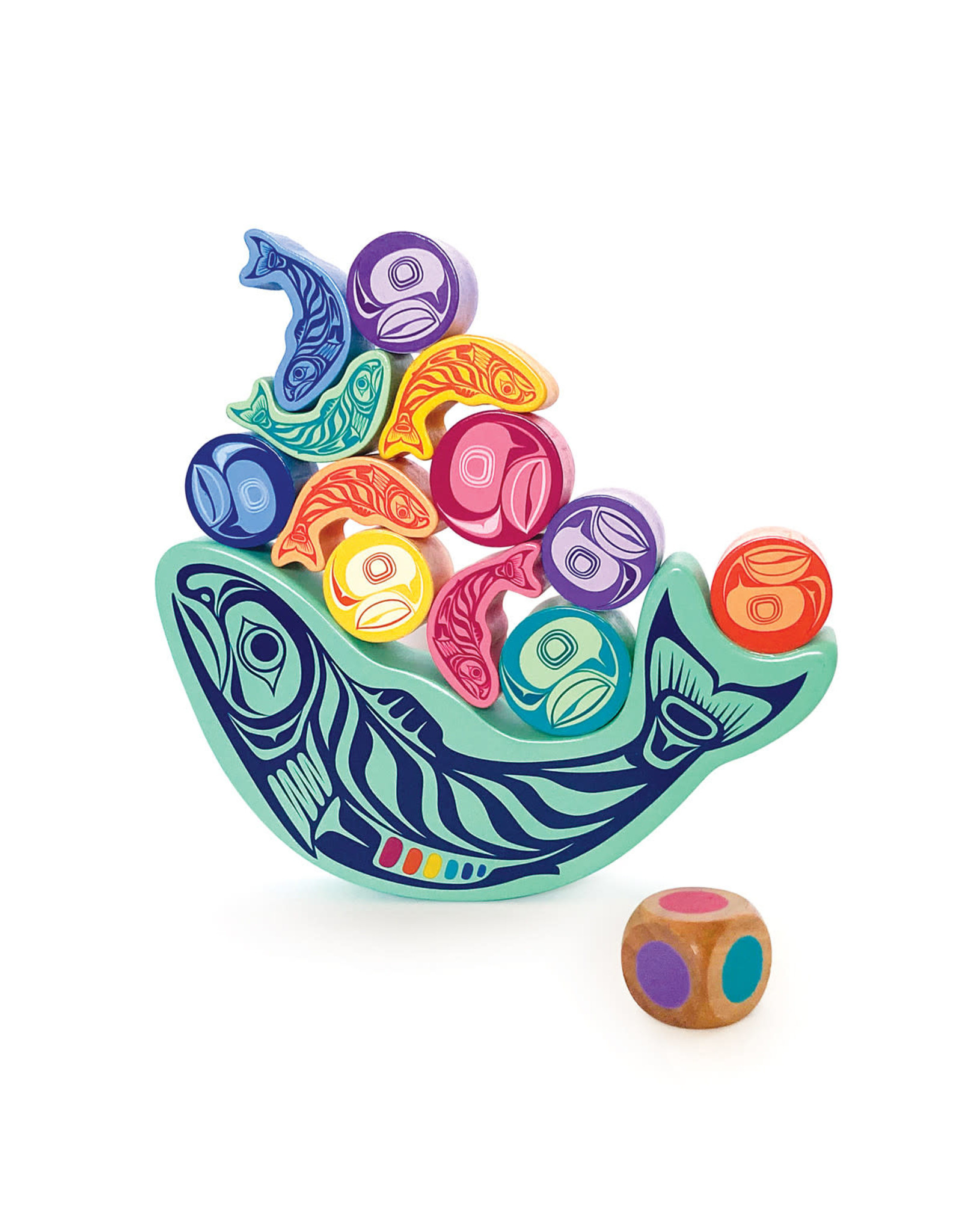 Native Northwest Balancing Game - Salmon and Eggs