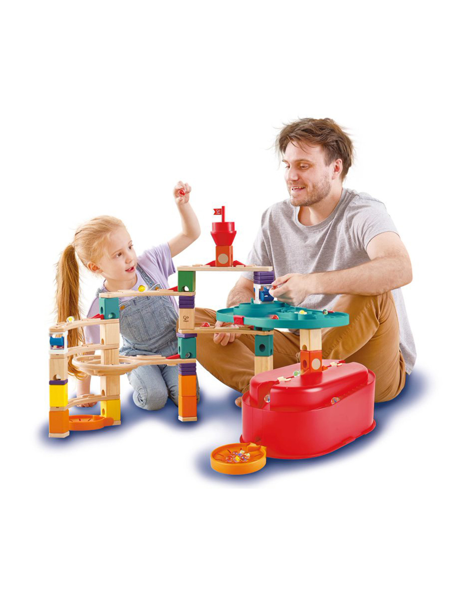 Hape Quadrilla Stack Track Bucket Set