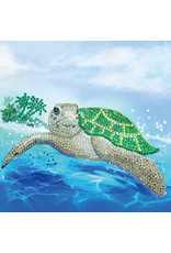D.I.Y Crystal Art Kit Crystal Art Card Kit - Turtle Paradise