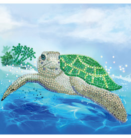 D.I.Y Crystal Art Kit Crystal Art Card Kit - Turtle Paradise