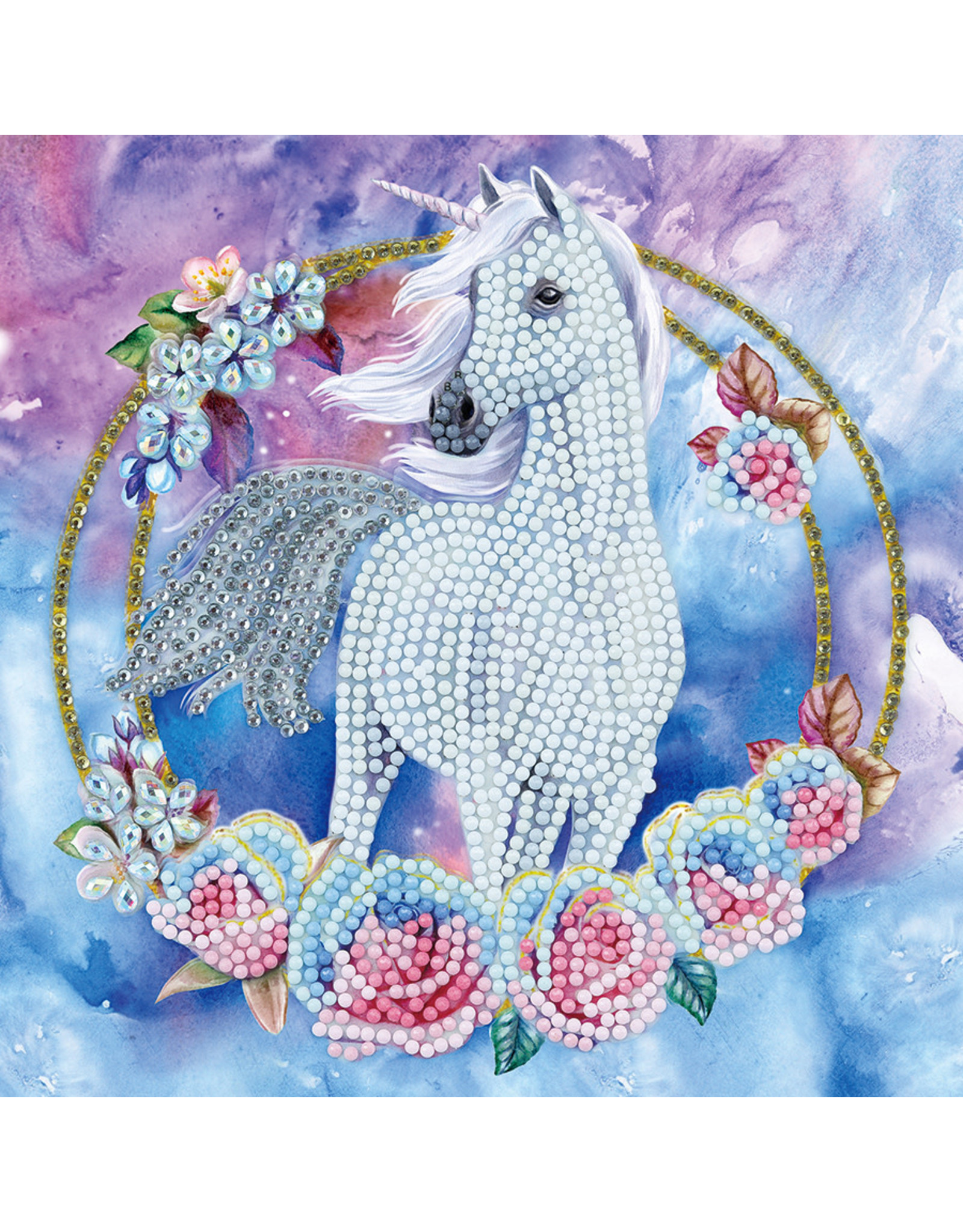 D.I.Y Crystal Art Kit Crystal Art Card Kit - Unicorn Garland