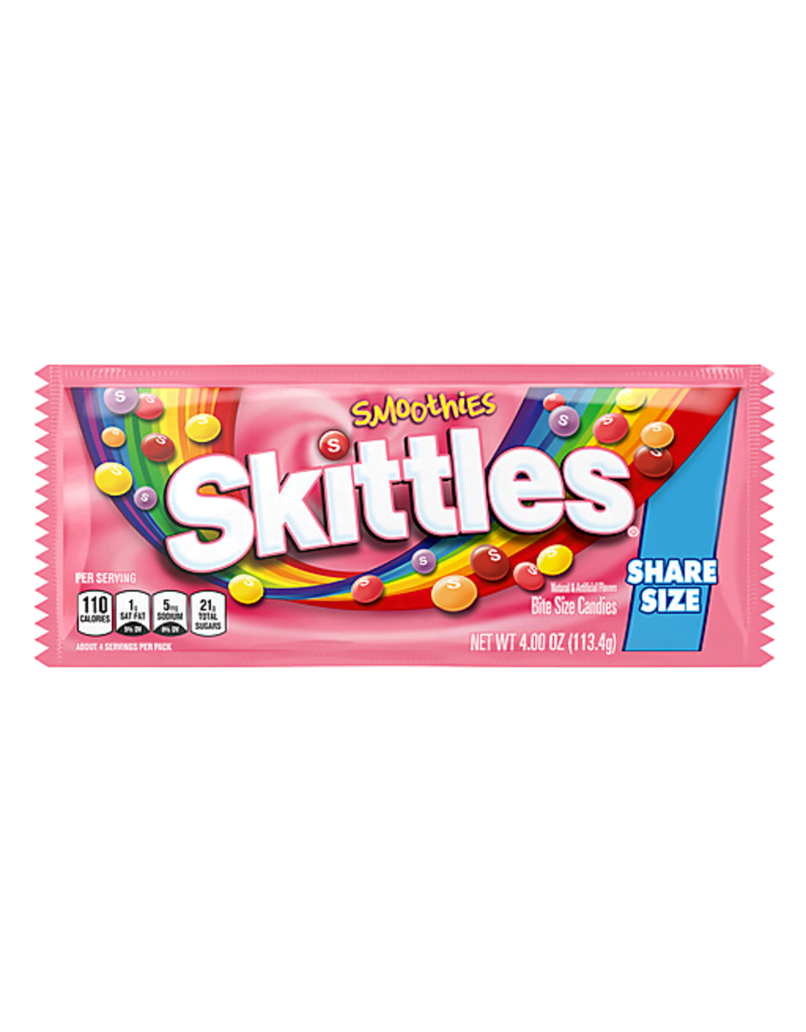 Skittles Smoothies Share Size