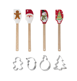 Ganz Holiday Spatula with Cookie Cutter Assorted