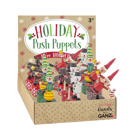 Ganz Holiday Wooden Push Up Puppet CLEARANCE FINAL SALE