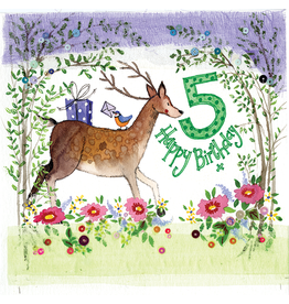 Alex Clark Art 5 Year Old Woodland Birthday Card