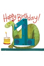 Alex Clark Art 1 Year Old Dinosaur Birthday Card