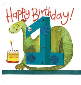 Alex Clark Art 1 Year Old Dinosaur Birthday Card