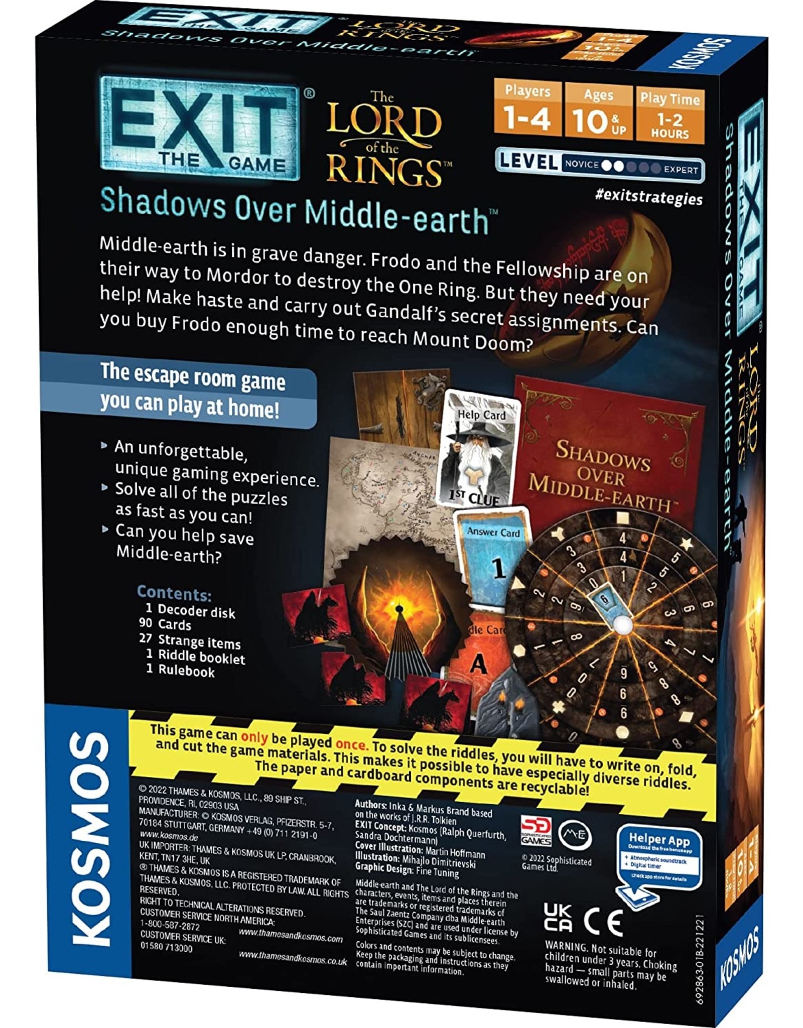 Thames & Kosmos EXIT: Lord of the Rings - Shadows Over Middle Earth
