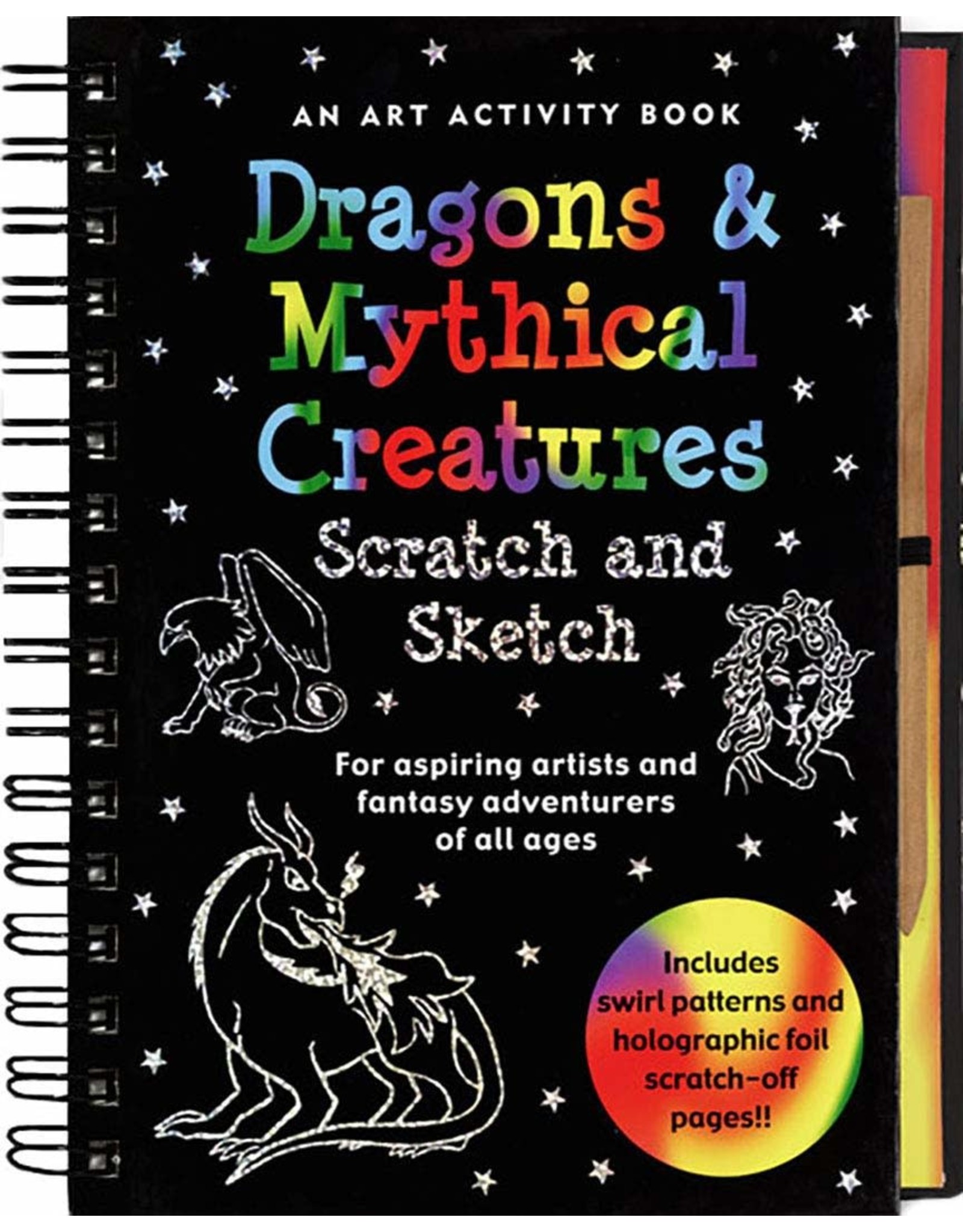 Peter Pauper Press Dragons & Mythical Creatures Scratch and Sketch