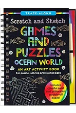 Peter Pauper Press Games and Puzzles: Ocean World Scratch and Sketch