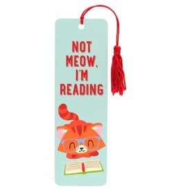 Peter Pauper Press Not Meow, I'm Reading Children's Bookmark