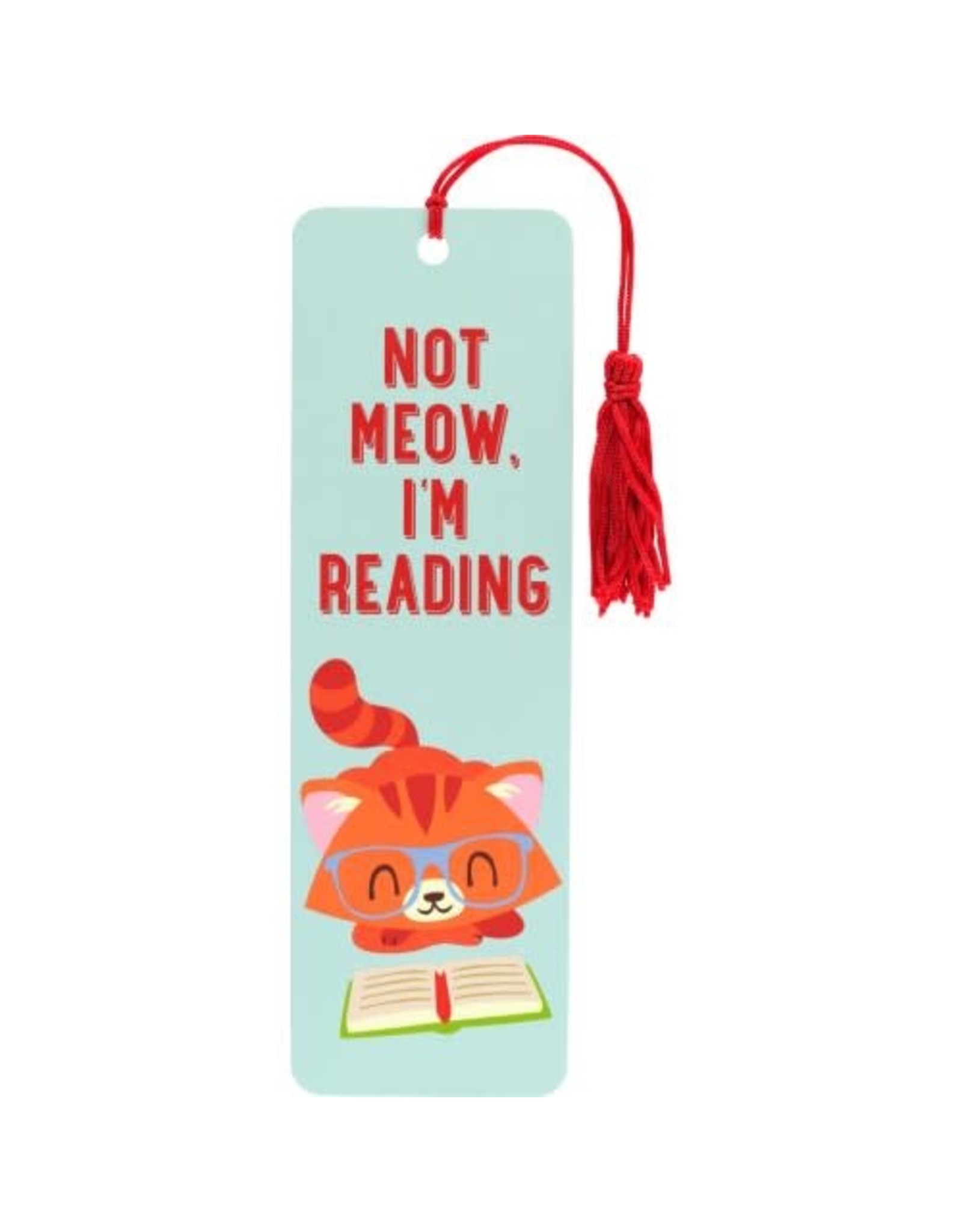 Peter Pauper Press Not Meow, I'm Reading Children's Bookmark