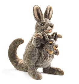 Folkmanis Folkmanis Kangaroo with Joey Puppet