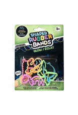 Dino Glow in the Dark Shaped Rubber Bands
