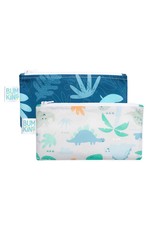 Reusable Snack Bag 2PK Small - Blue Tropics