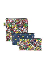 Reusable Snack Bags Nintendo 3Pk - Super Mario Power Up