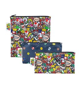 Reusable Snack Bags Nintendo 3Pk - Super Mario Power Up