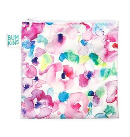 Reusable Snack Bag Large - Watercolour Flower