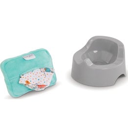 Corolle Corolle 12" Doll Potty & Wipe Set - Blue