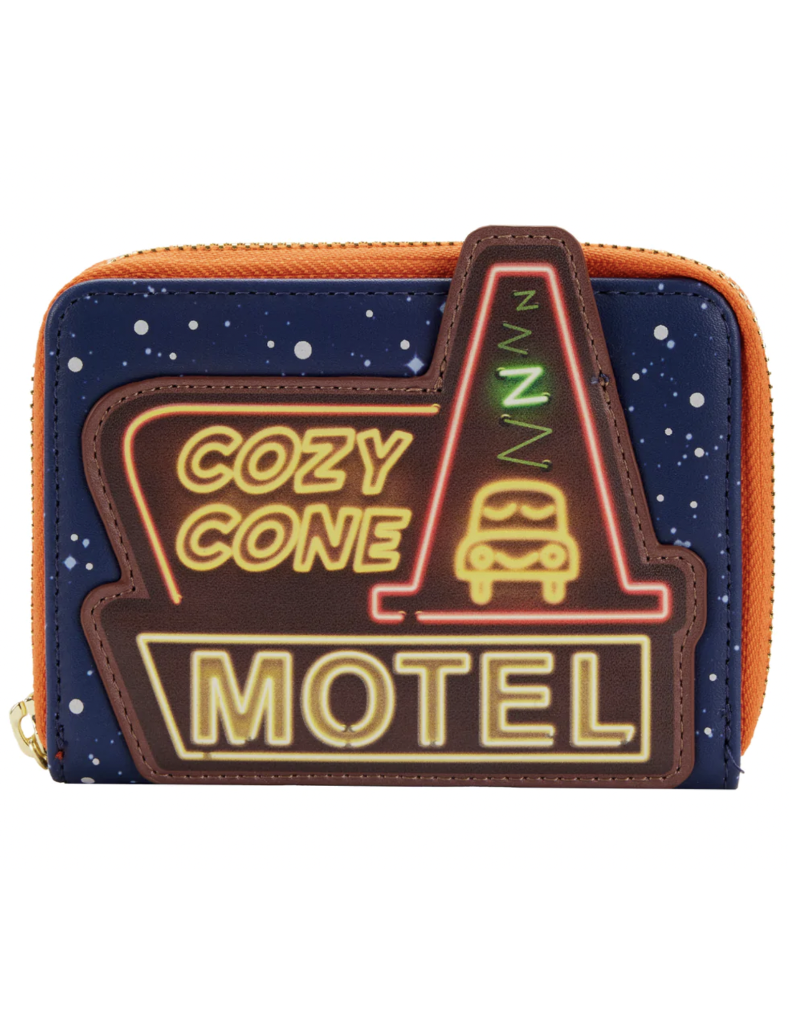 Loungefly Cars Cozy Cone Motel Glow Zip Around Wallet