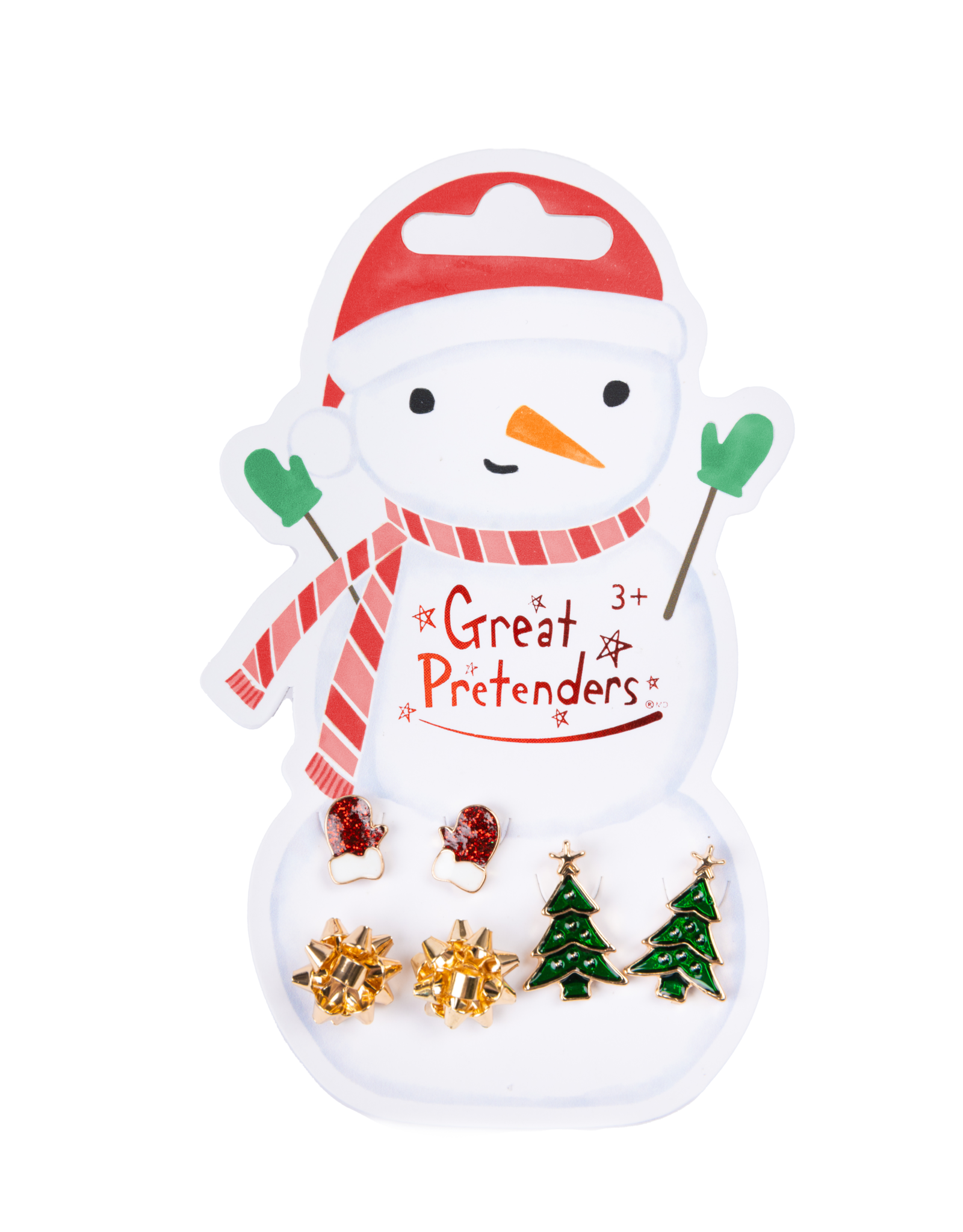 Great Pretenders Snowman Pierced Earrings