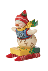 Jim Shore Crayola Snowman Mini Figurine