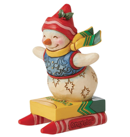 Jim Shore Crayola Snowman Mini Figurine