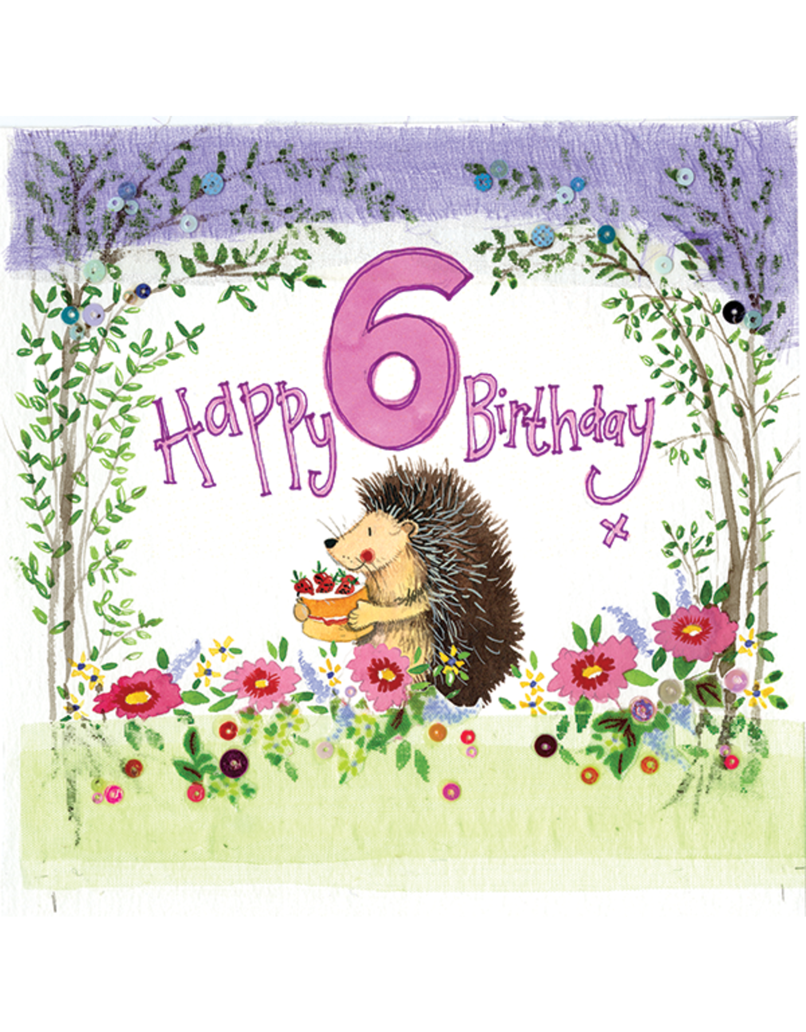 Alex Clark Art 6 Year Old Woodland Birthday Card