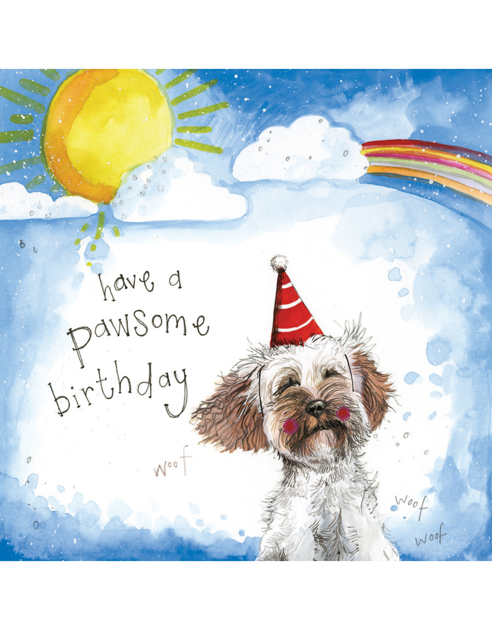 Alex Clark Art Sunshine Puppy Birthday Card