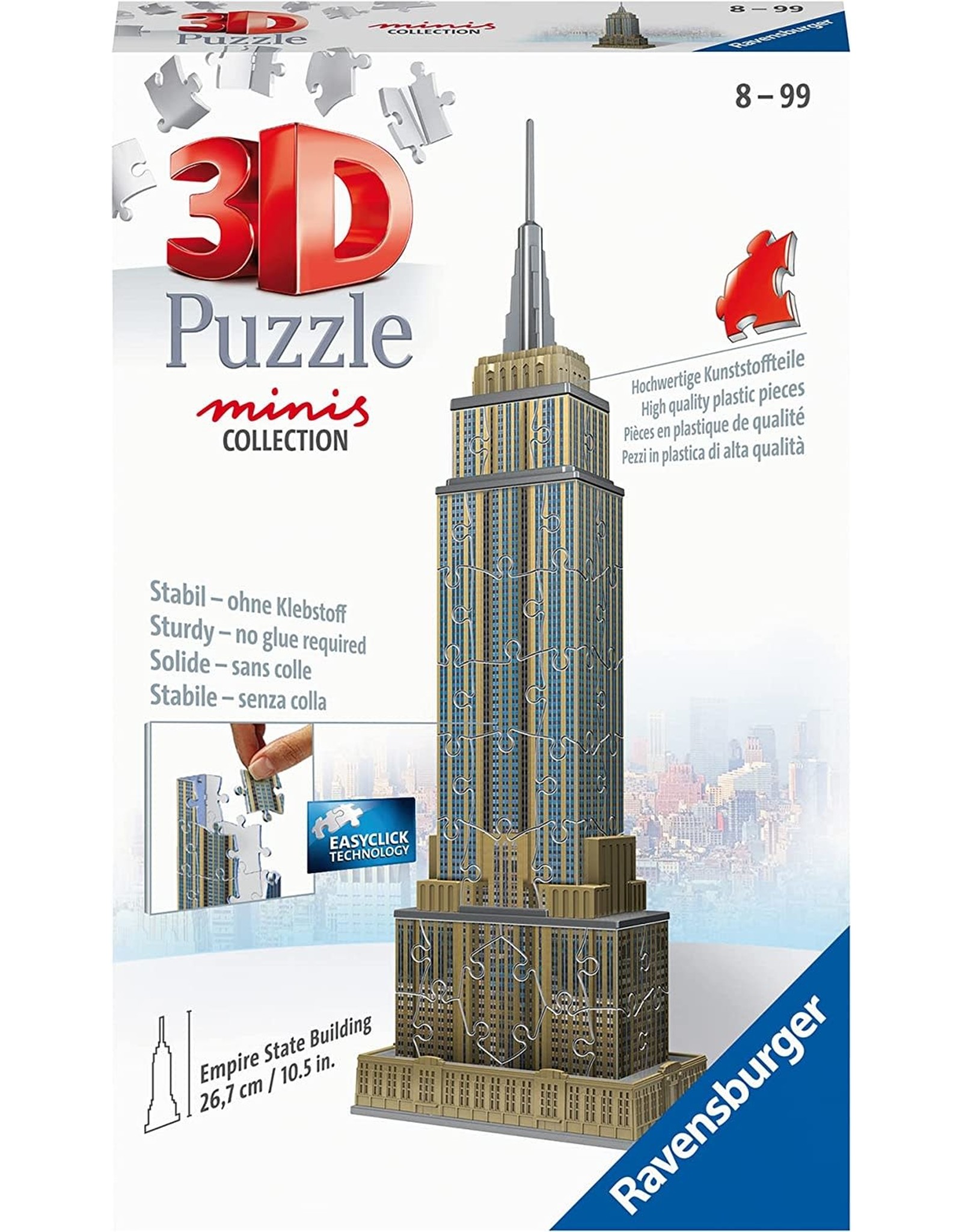 3D Classic Wooden Puzzle  Empire State Building – Hands Craft US