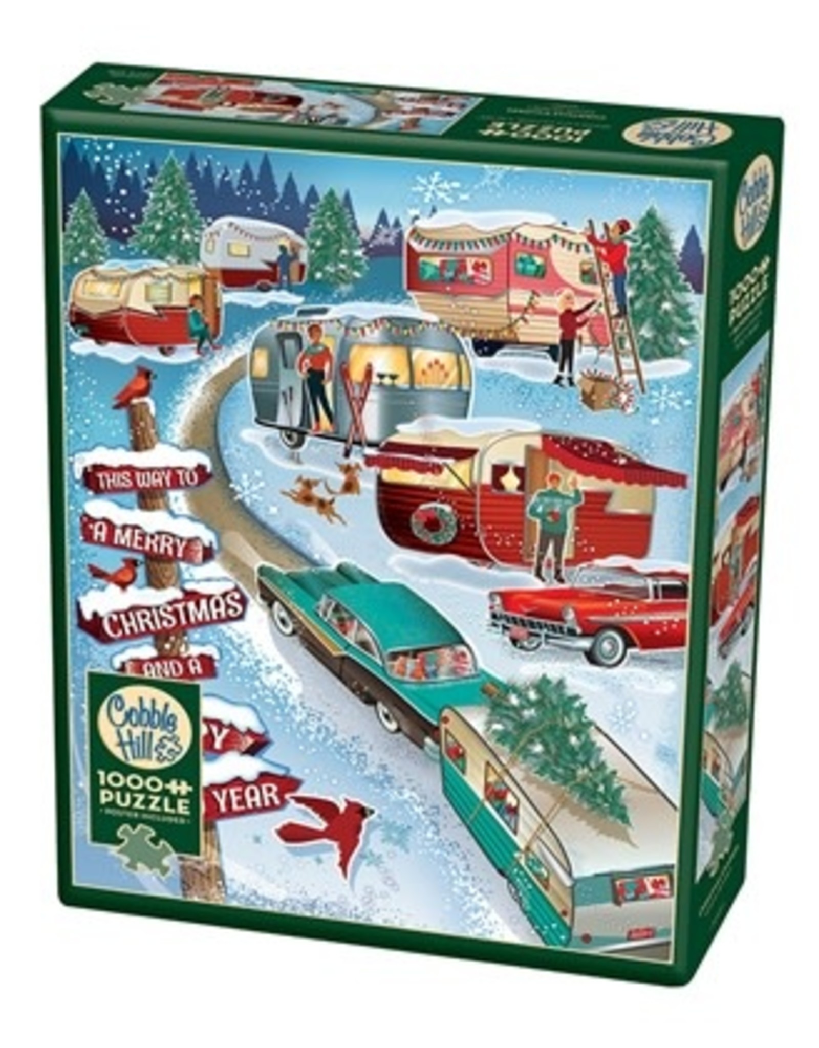 Cobble Hill Christmas Campers 1000 pc