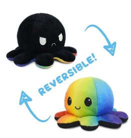 TeeTurtle Reversible Octopus Mini Black/Rainbow