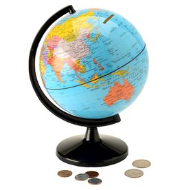 Save the World Coin Bank Globe