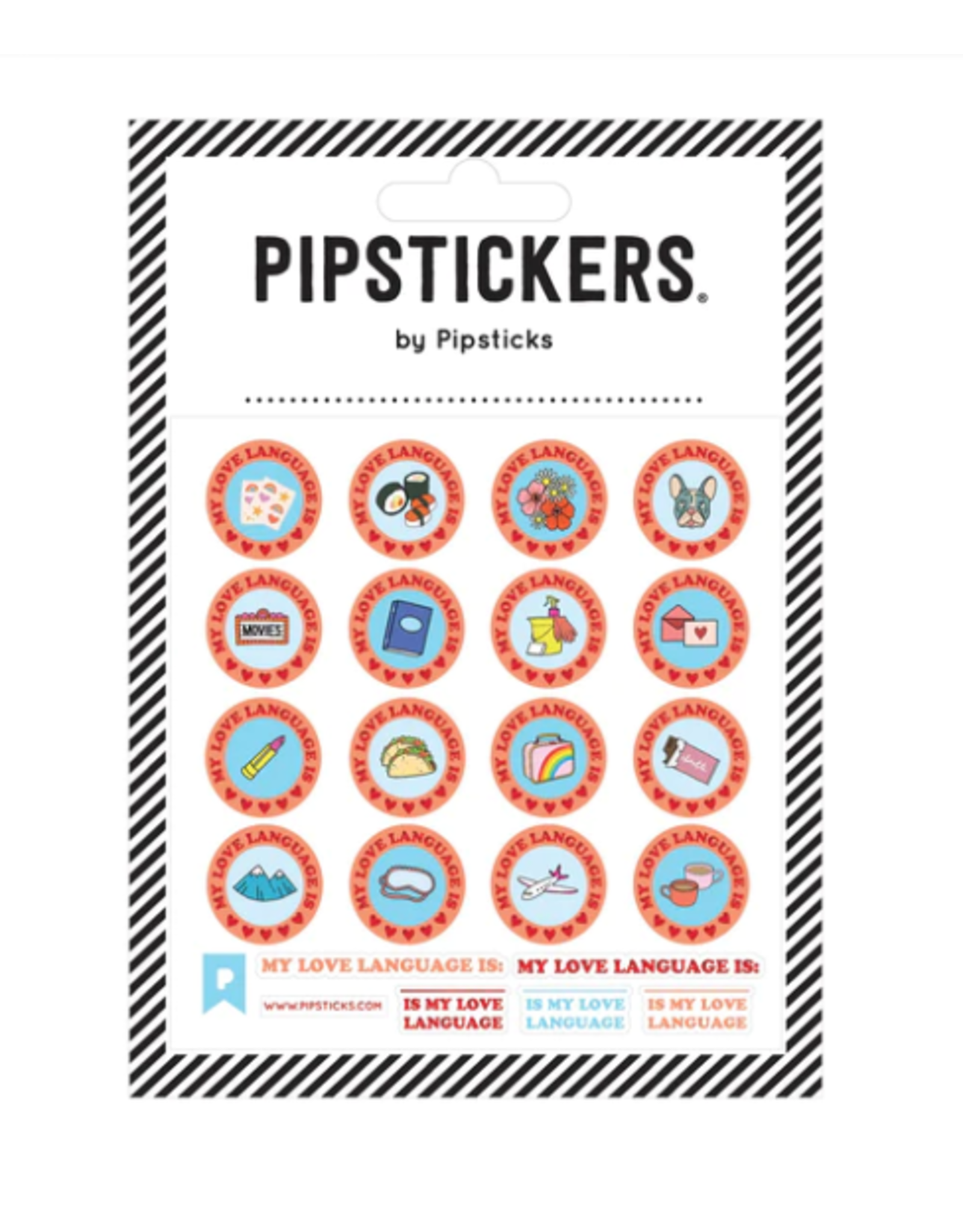 Pipsticks My Love Language Stickers