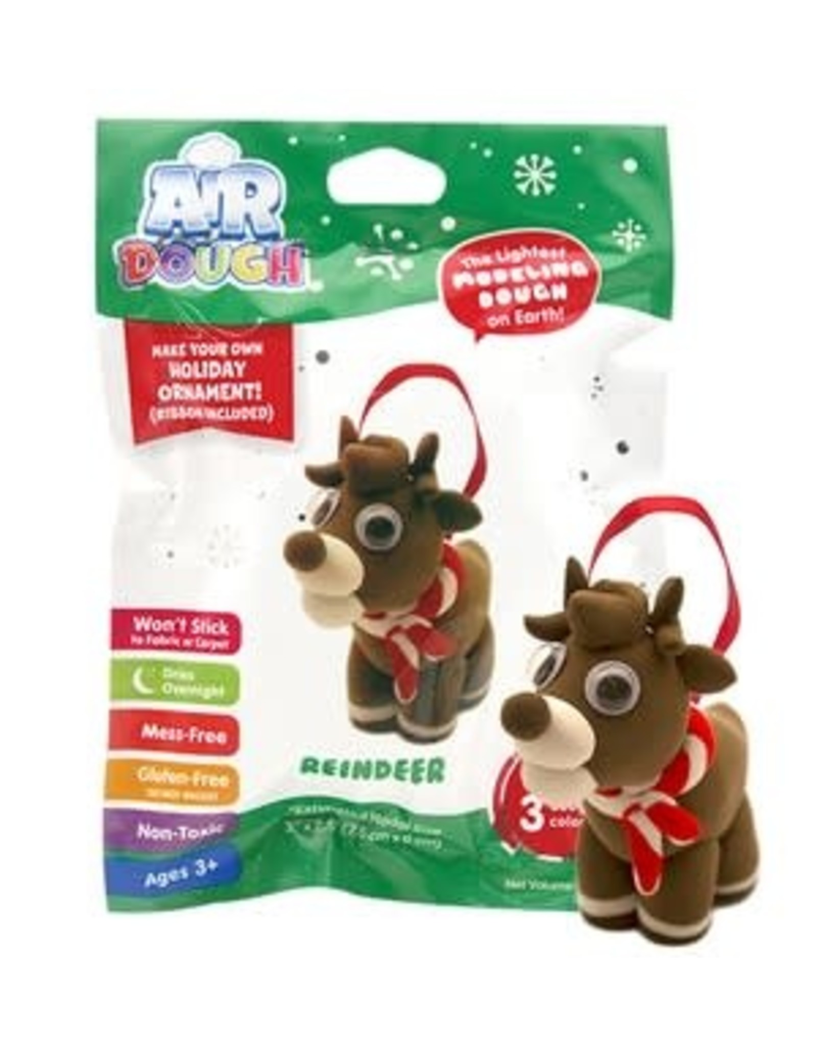 Holiday Air Dough Tree Ornament - Reindeer